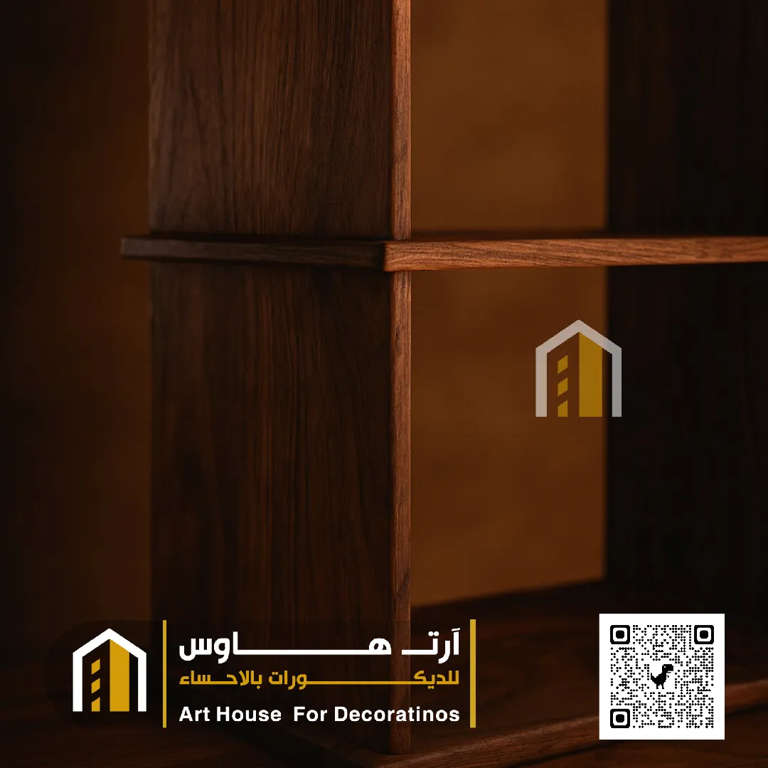 ادراج خشب طبيعي في الاحساء حي المهندسين