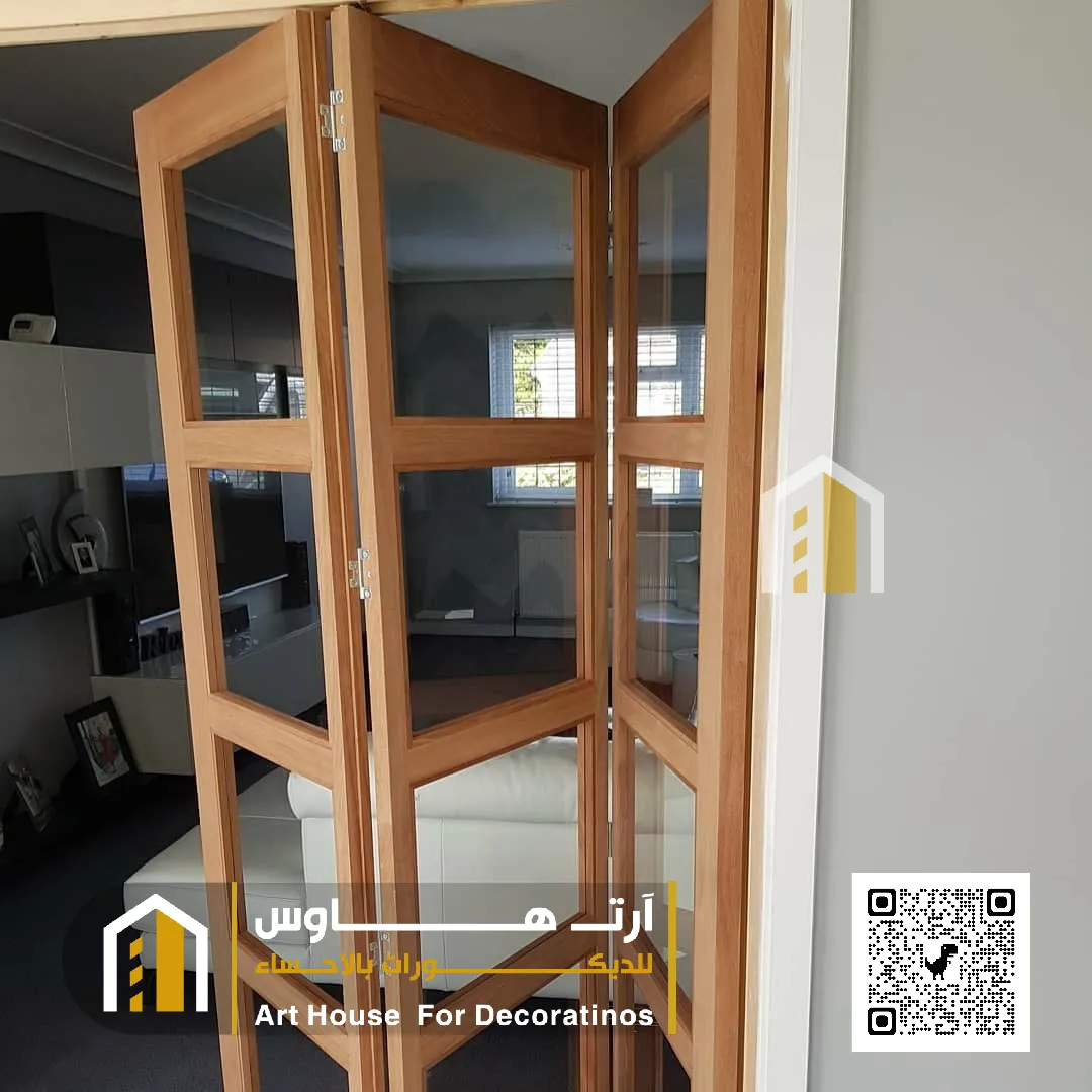 باب سحاب خشب بالأحساء حي الوزية