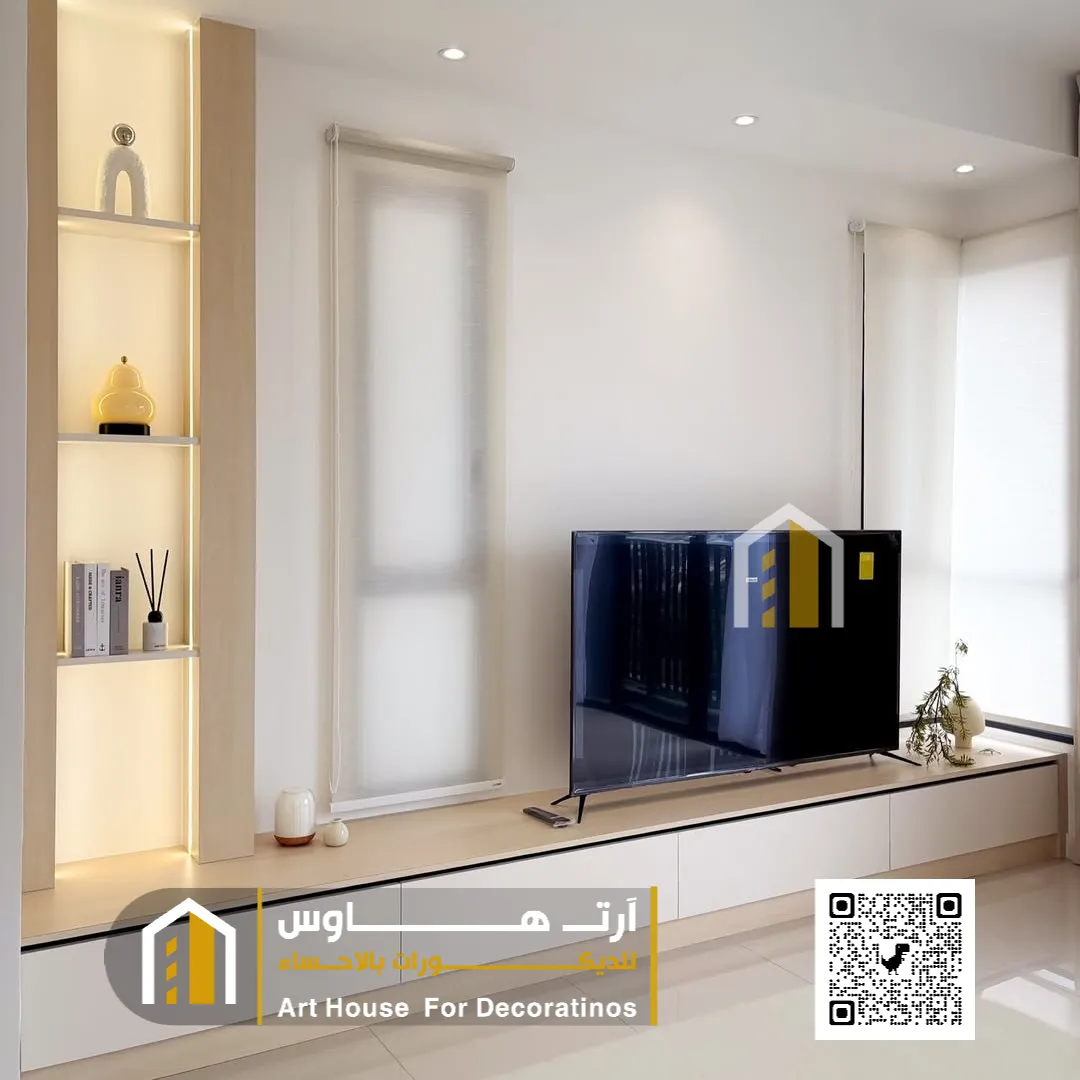 طاولات تلفزيون الاحساء 0511382940 تفصيل طاولة تلفزيون بالأحساء 8 تركيب طاولة بلازما خشب لون رصاصي بالمهندسين