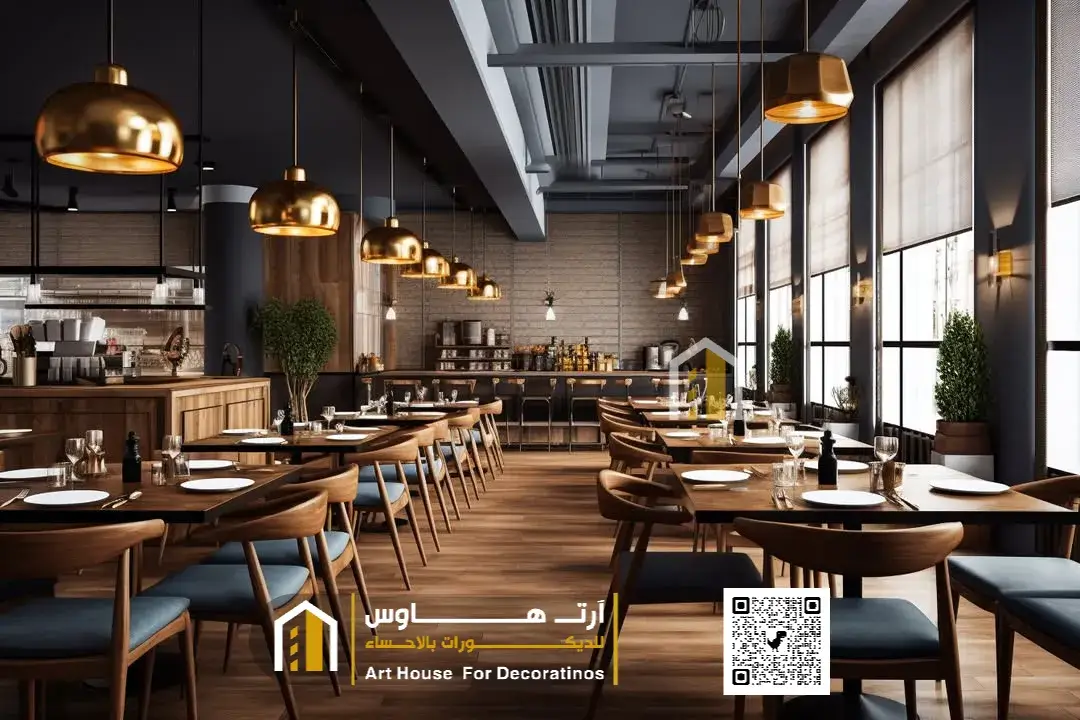تصميم ديكور لاونج ومقهى في المبرز