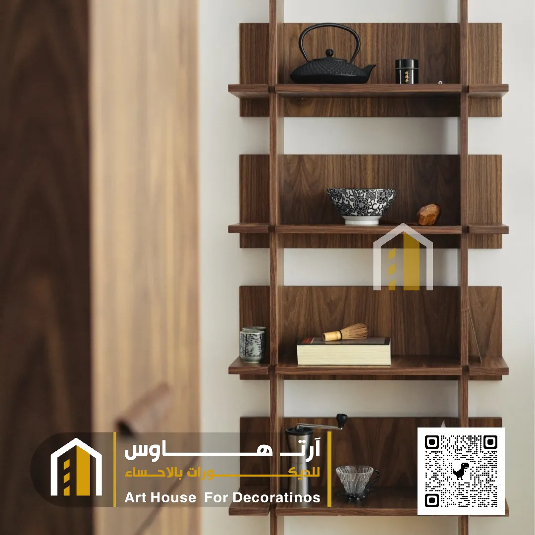 ديكورات رفوف خشبي حي الجبيل الاحساء