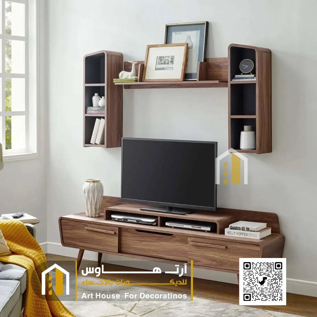 طاولات تلفزيون الاحساء 0511382940 تفصيل طاولة تلفزيون بالأحساء 31 طاولات تلفزيون خشب الاحساء