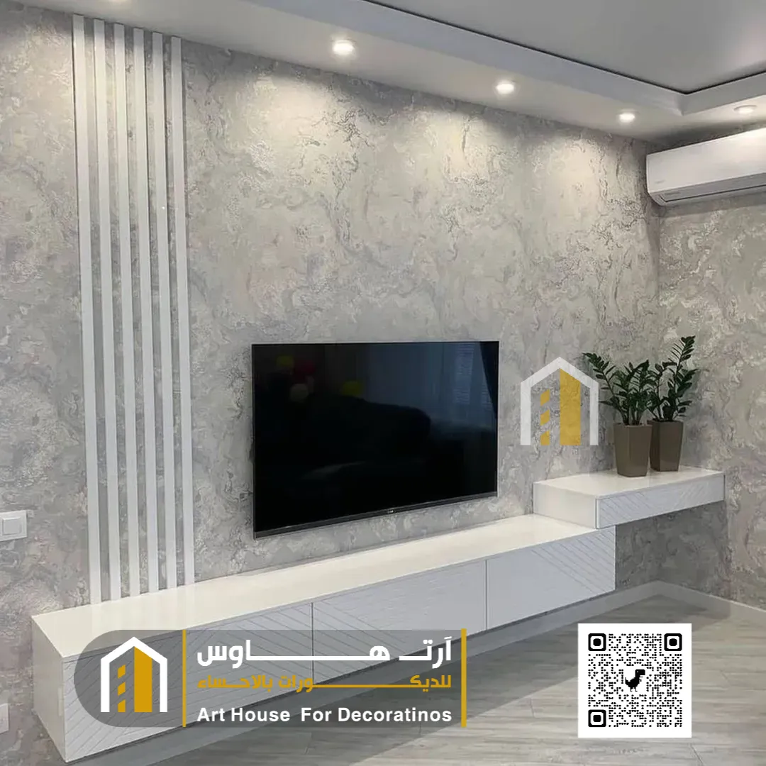 طاولات تلفزيون الاحساء 0511382940 تفصيل طاولة تلفزيون بالأحساء 21 طاولات تلفزيون معلقة بحي الغسانية