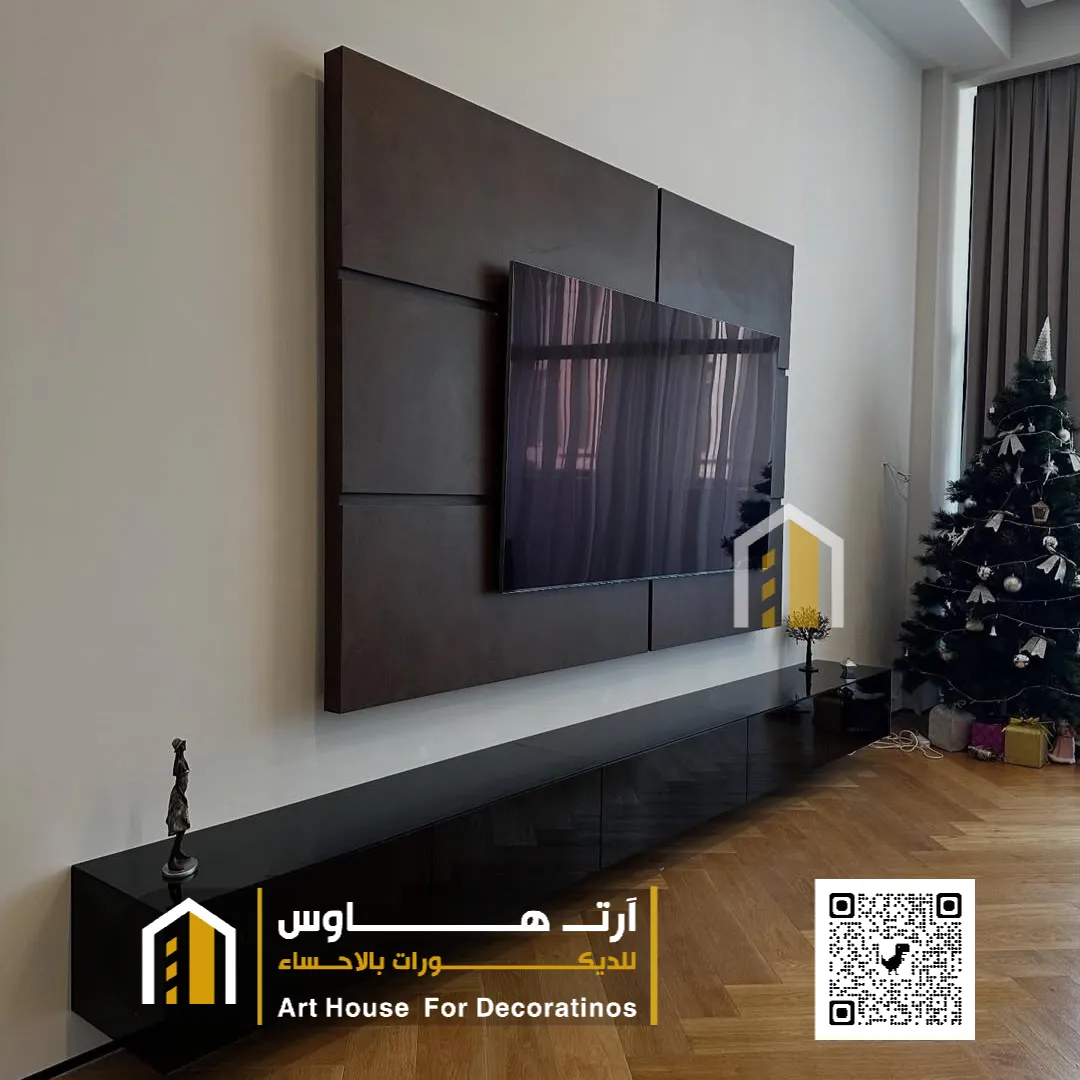 طاولات تلفزيون الاحساء 0511382940 تفصيل طاولة تلفزيون بالأحساء 38 وحدة حائط تلفزيون في الاحساء